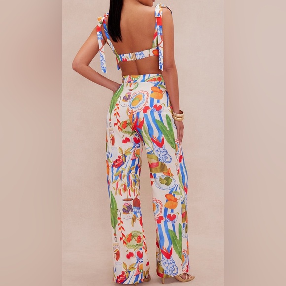 Colorful Patterned Women's Pants - Picture 2 of 2